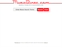 Tablet Screenshot of musicdiner.com